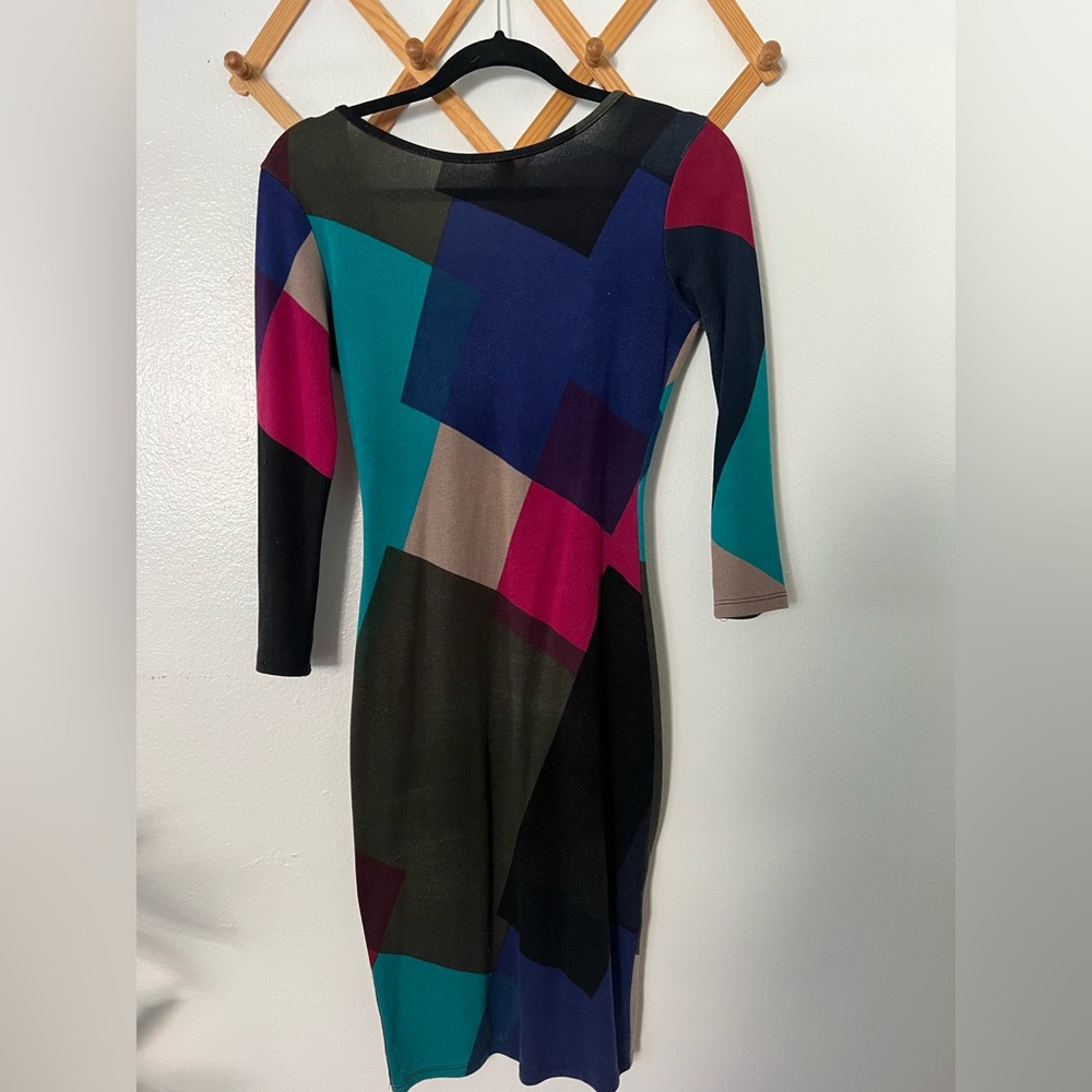Abstract midi dress